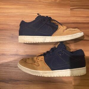 Nike SB Dunk Low Pro PRM 90s Backpack Navy Desert Ochre DX6775-400 Men's 9